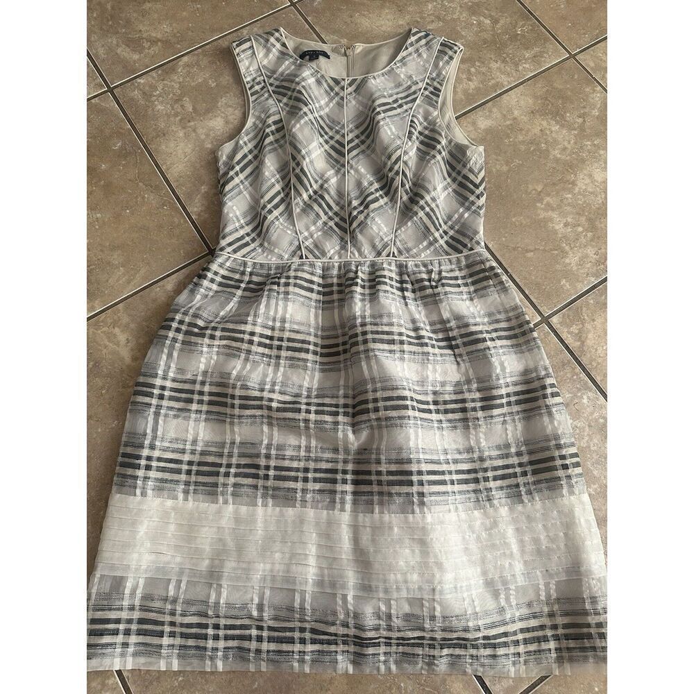 Ivy Blu 8 Linen Silk Organza Structured Dress Lined